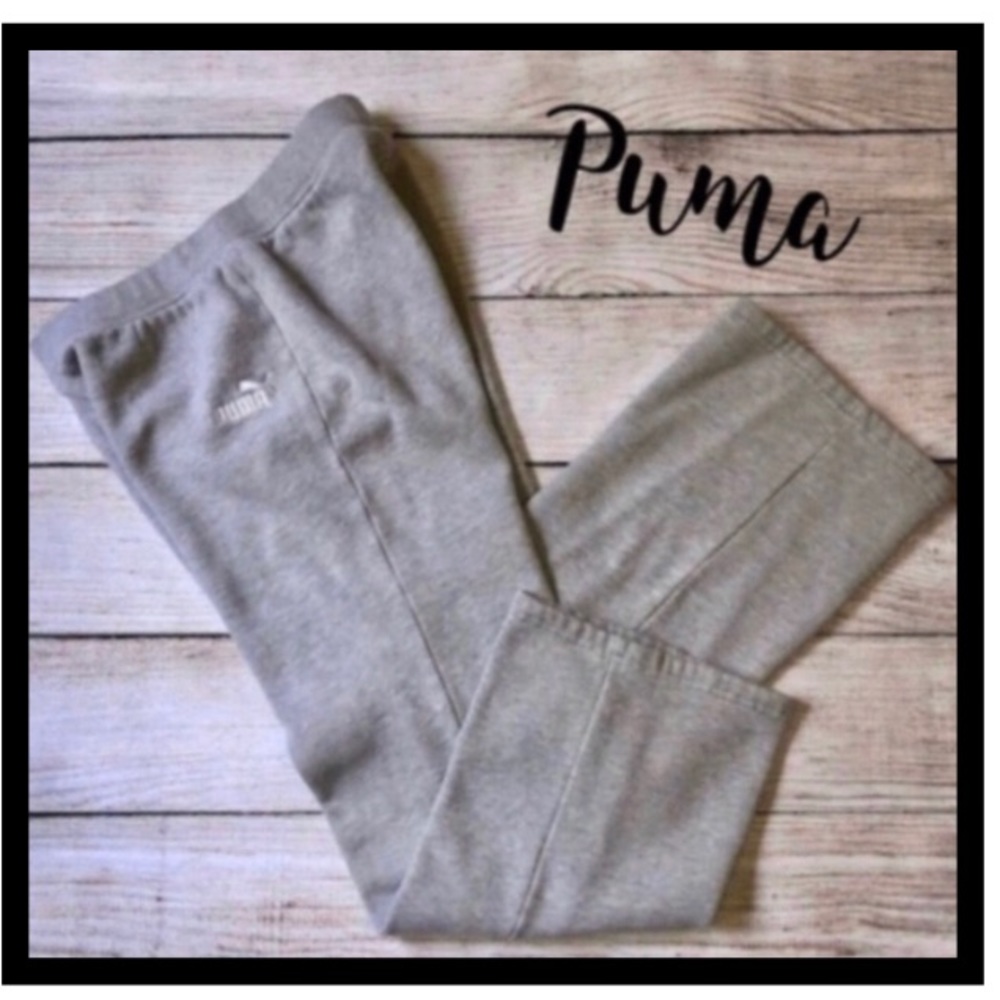 Puma Girls L  8/10 ~ Sweats Joggers Gray